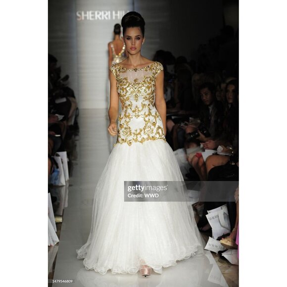 NW Luxury Couture Designer Party Prom Dress Wedding Evening Cocktail Runway Gown - Picture 4 of 16